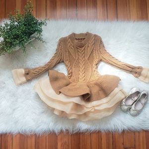 NWOT Toddler Dress with Chiffon Skirt (Size 3T)